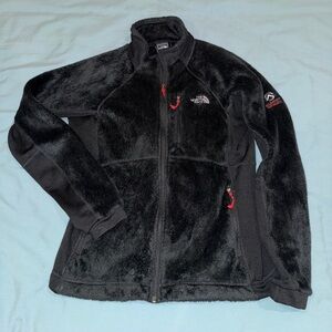The North Face Black Jacket with Red Accents